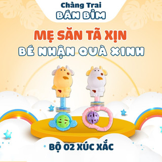 Bộ 2 xúc xắc đồ chơi cho bé - Qùa tặng Chàng Trai Bán Bỉm