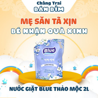 Nước giặt Blue Mộc Thảo, Nước giặt thơm Hàn Quốc - Qùa tặng Chàng Trai Bán Bỉm