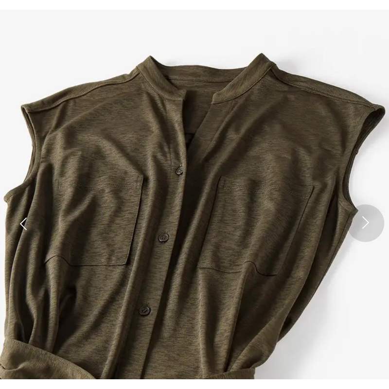 Đầm sơ mi cột eo dáng dài vải thun - Thanh lý vnxk