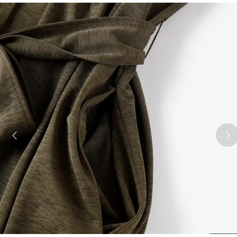 Đầm sơ mi cột eo dáng dài vải thun - Thanh lý vnxk