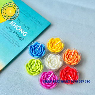 Nến viên bơ thực vật hoa sen nổi, nến bơ không khói, không muội, an toàn