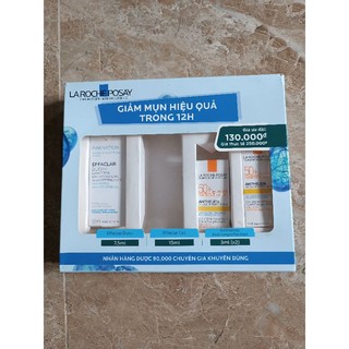 Bộ sản phẩm chăm sóc da mụn Laroche posay
