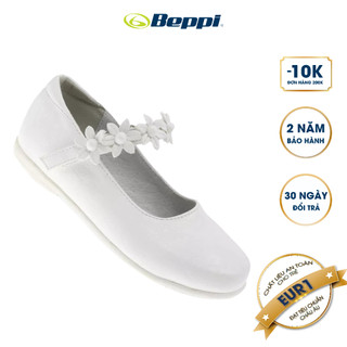 Giày búp bê quai hoa cho bé gái beppi bbj2179520 – white