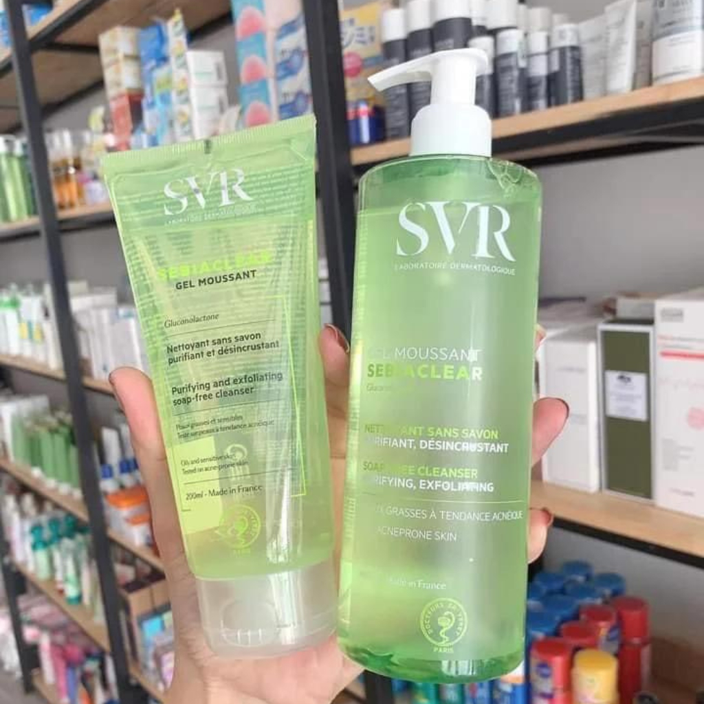 Sữa Rửa Mặt SVR Cho Da Dầu Mụn - SVR Sebiaclear Gel Moussant 200ml,400ml Loại Bỏ Tế Bào Da Chết | BigBuy360 - bigbuy360.vn