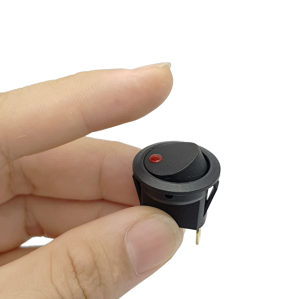 Công tắc bập bênh tròn có đèn KCD1