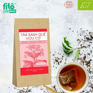 Trà Xanh Quế Hữu Cơ chống lão hóa, ngừa ung thư, giảm Cholesterol, dạng 50gr (Organic Cinnamon & Green Tea Leaf, 50gr)
