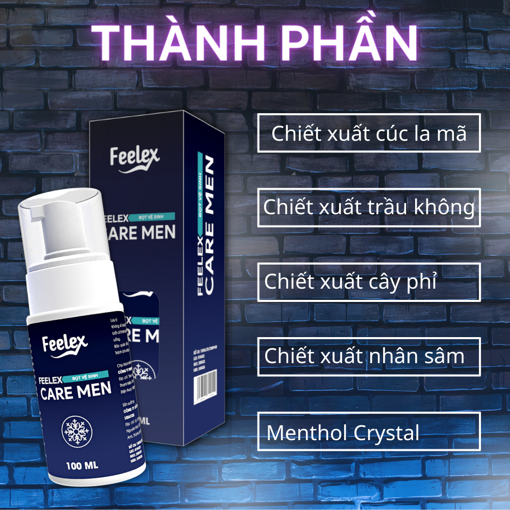 Dung dịch vệ sinh nam giới dạng bọt tuyết Feelex Performa Cool - 100ml