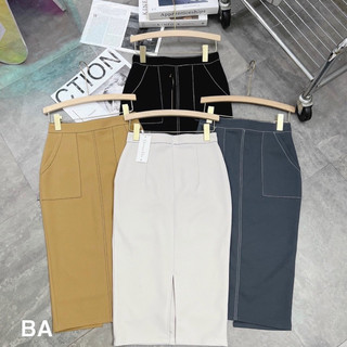 Chân váy bút chì chỉ nổi