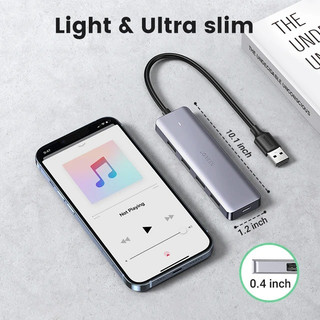 Bộ chia USB Ugreen 50985 Hub USB 3.0 sang 4 cổng USB + 1 micro USB
