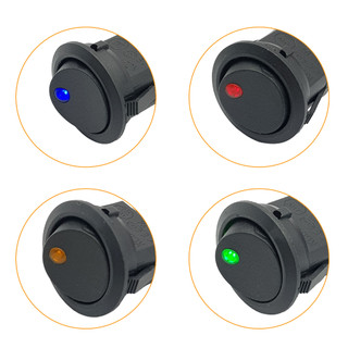 Công tắc bập bênh tròn có đèn KCD1