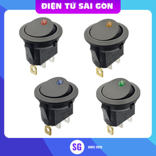 Công tắc bập bênh tròn có đèn KCD1