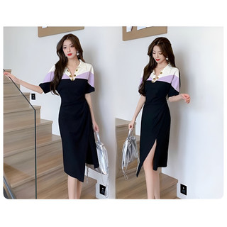 ( HÀNG QUẢNG CHÂU CAO CẤP ) VÁY ĐẦM DÁNG SUÔNG FORM DÀI - PHỐI MÀU DUYÊN DÁNG