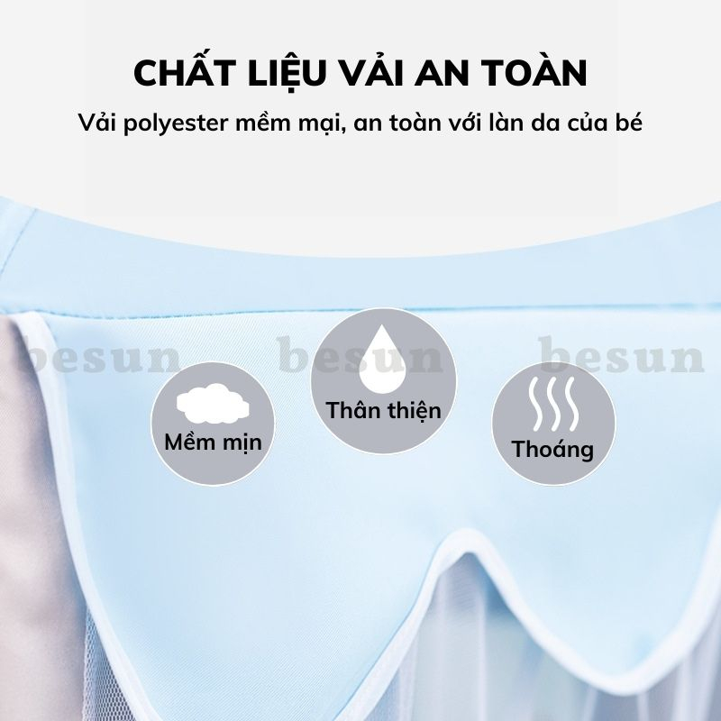Lều ngôi nhà cho bé BESUN lều bóng khủng long bé trai bé gái chơi trong nhà