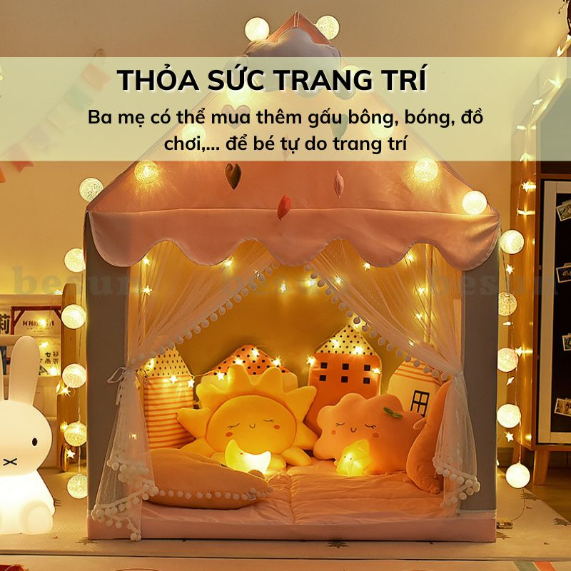 Lều ngôi nhà cho bé BESUN lều bóng khủng long bé trai bé gái chơi trong nhà
