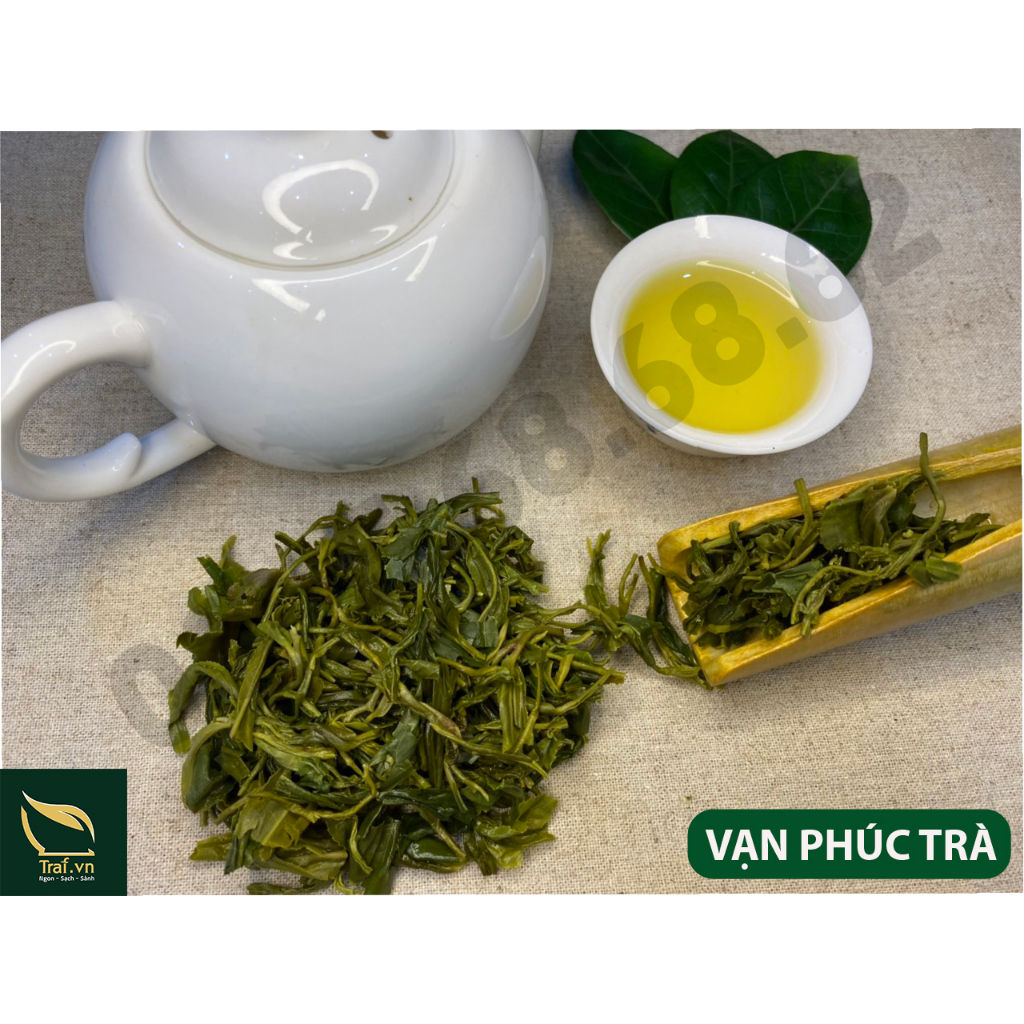 Hộp quà biếu - trà Thái Nguyên , Set 2 hộp thiếc Vạn Lộc Song Trà , có sẵn quai xách .