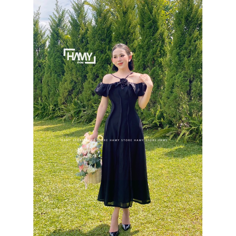 Đầm Dây Hoa Hồng BV