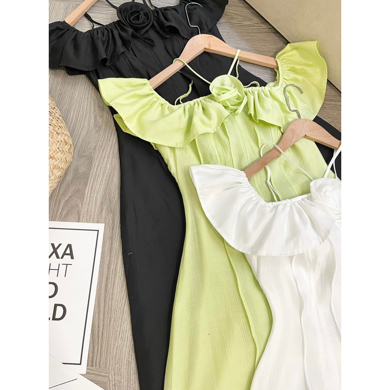 Đầm Dây Hoa Hồng BV