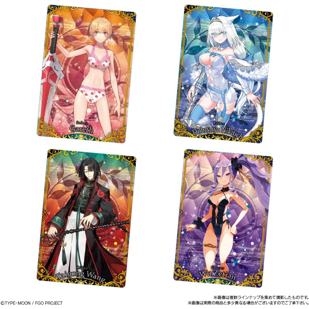 Thẻ bài sưu tập bánh xốp Wafer Fate/Grand Order FGO  chính hãng - Gói mới chưa bóc