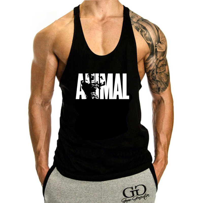 Ba lỗ nam sát nách tập gym logo Amimal kiểu dáng thể thao khỏe khoắn form ôm gọn, áo ba lỗ tôn body khỏe khoắn thể thao