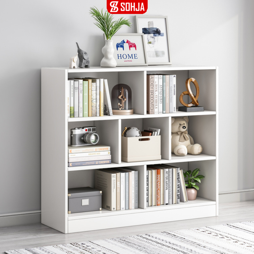 Kệ sách gỗ đẹp để sàn đa năng thương hiệu SOHJA - SP217