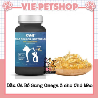 Viên Dầu Cá KAMT Bổ Sung Omega-3 cho Chó Mèo Hộp 60 Viên | Vie PETSHOP