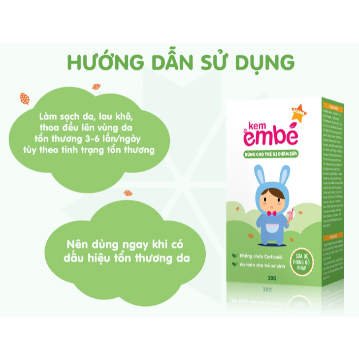 Kem Em Bé Derma - Kem bôi da thảo dược chàm sữa cho bé, làm dịu da sưng, đỏ, ngứa, bong tróc MEDSTAND