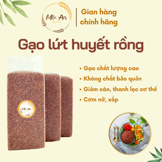 Gạo Lứt Huyết Rồng Ăn Kiêng Healthy Eatclean Thực Dưỡng Gym trà gạo lứt - túi 1kg hút chân không
