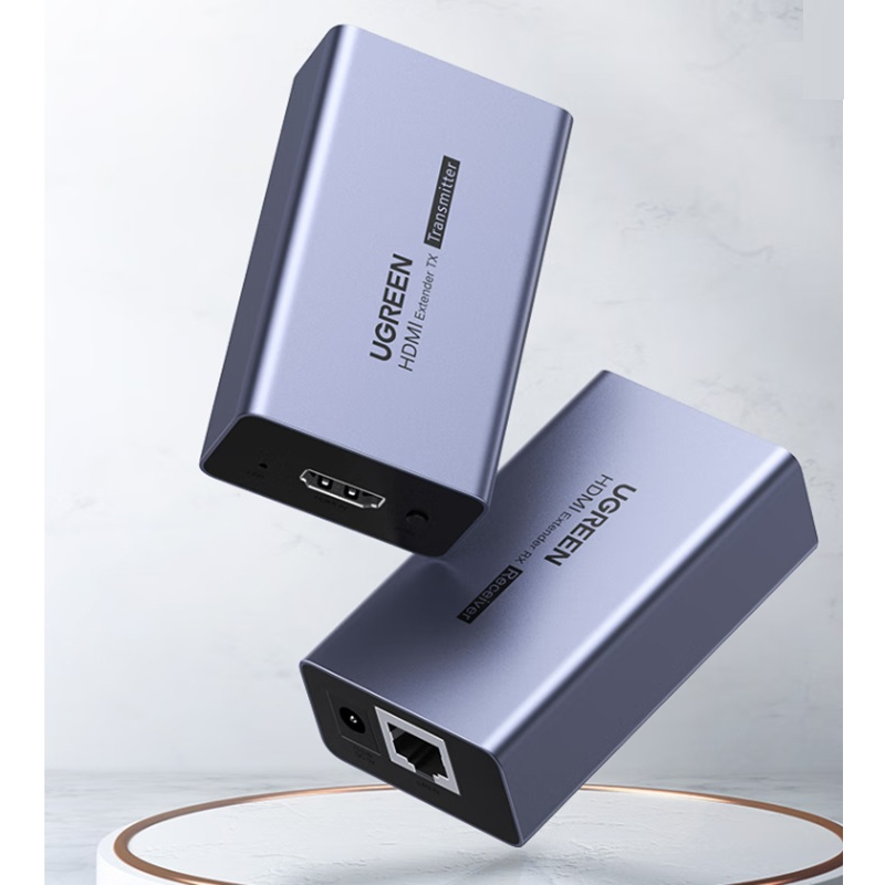 Thiết bị kéo dài tín hiệu HDMI 50m qua cáp Lan cat 5 Cat6 Ugreen 90811EU- Hàng chính hãng