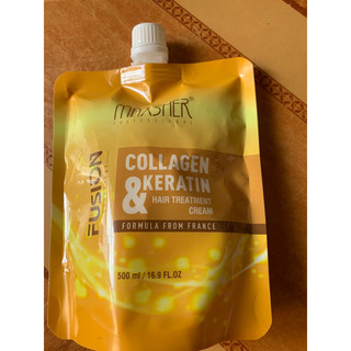 Combo (2 bịch )kem ủ tóc hấp dầu phục hồi tóc hư tổn collagen maxsher 60s