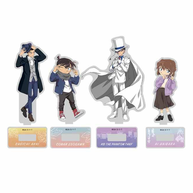 Mô hình Standee DETECTIVE CONAN Thám Tử Lừng Danh Conan Kaito Kid Haibara tượng mica acrylic anime chibi trưng bày anime