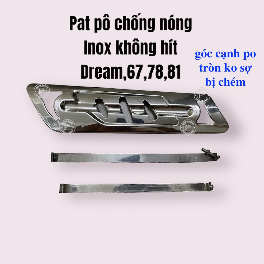 Che pô (pat pô) wave,dream,DD,78,81,82 chất liệu inox không hit giúp chống nóng,tránh phỏng Thanh Khang CGV334