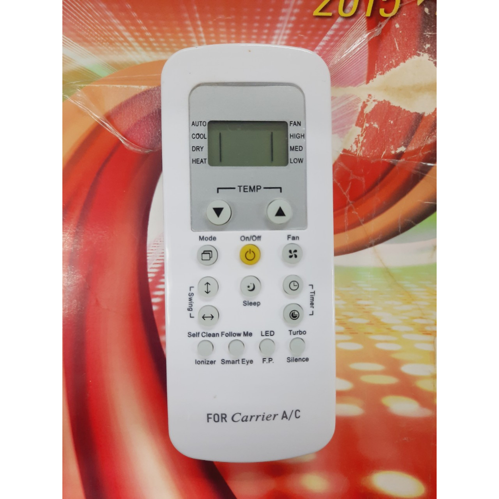 Điều khiển điều hòa Carrier NÚT VÀNG Cer Cvur Hur- 9000BTU 12000BTU 18000BTU 2 chiều Inverter