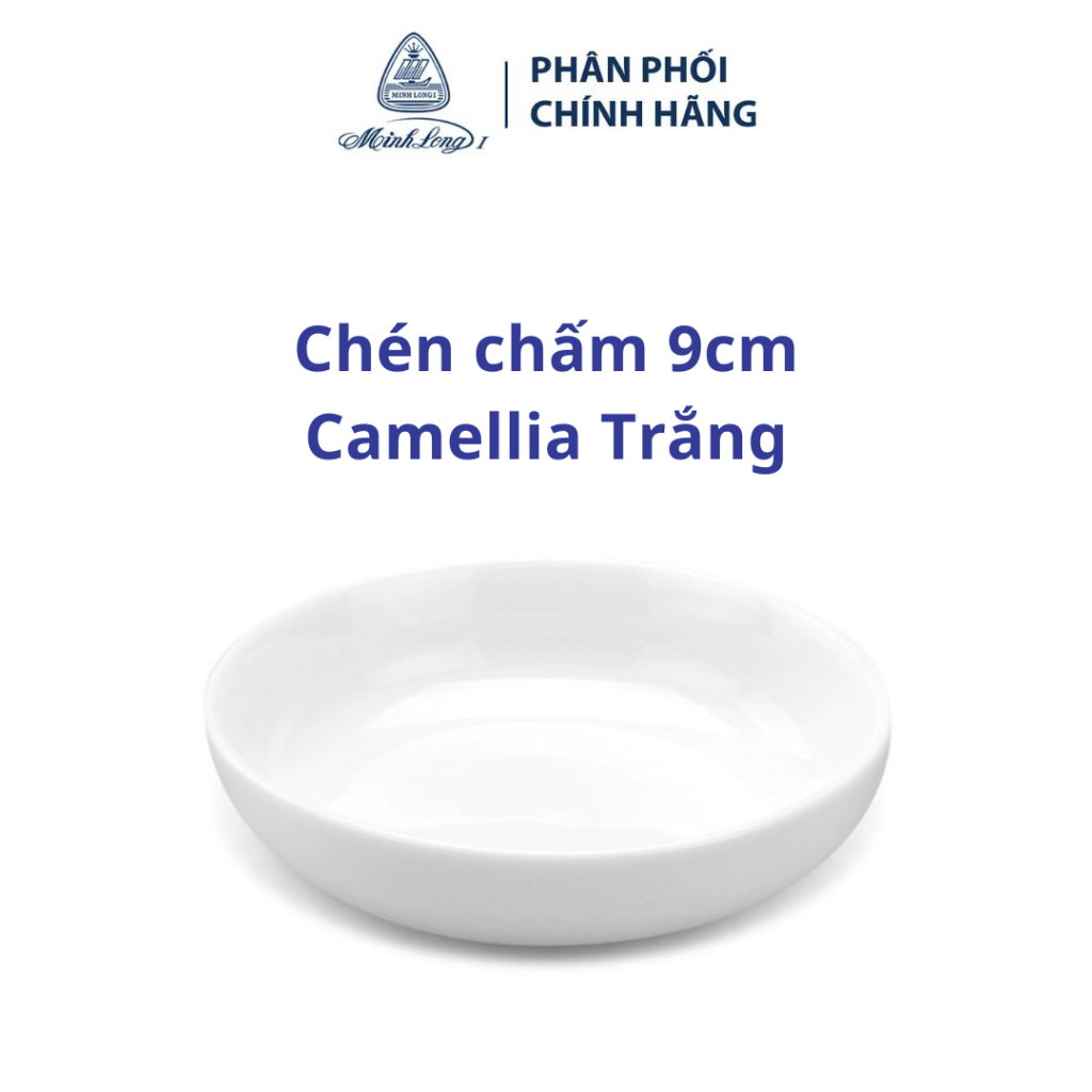 Bộ 5 Chén chấm Minh Long 9 cm Camellia Trắng - Gốm sứ cao cấp Minh Long I