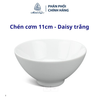 Bộ 10 chén cơm minh long 11 cm daisy trắng - gốm sứ cao cấp minh long i