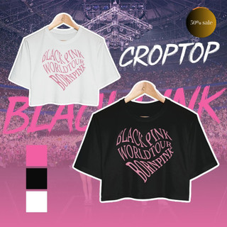 Ao thun croptopp BlackPink chất liệu cotton dày dặn