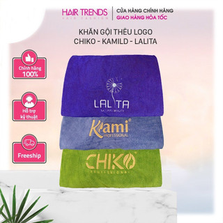 Khăn gội siêu thấm nước thêu Logo chính hãng