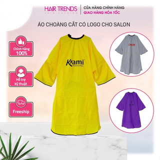 Áo choàng cắt tóc có tay áo, thêu logo CHIKO, LALITA, KAMI chuyên dụng cho salon