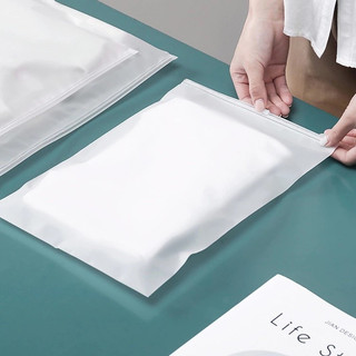 Túi ZIP lụa mờ có khóa kéo đựng đồ cá nhân full size