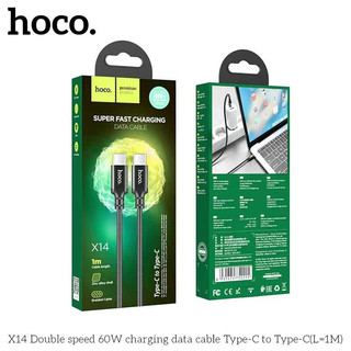 Cáp sạc nhanh 60W, Cáp sạc TypeC to TypeC X14 hoco Sạc nhanh cho Androi,oppo,samsung,xiaomi..