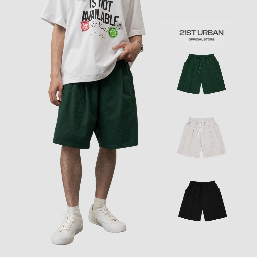 Quần short cotton 3 màu Selected Demma Cotton Shorts