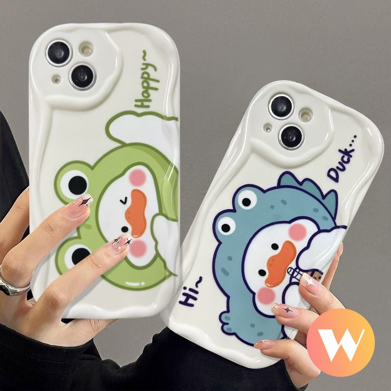 Ốp lưng iphone cạnh sóng nổi Vịt ip 6/6plus/6s/6splus/7/7plus/8/8plus/x/xs/11/12/13/14/pro/max/promax/plus sk1063