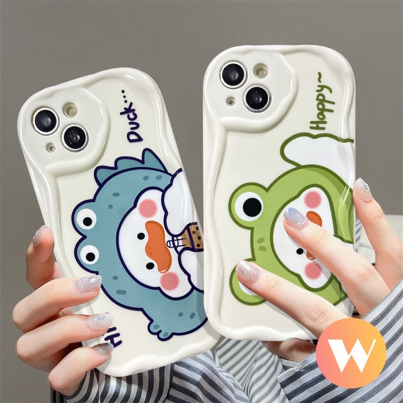 Ốp lưng iphone cạnh sóng nổi Vịt ip 6/6plus/6s/6splus/7/7plus/8/8plus/x/xs/11/12/13/14/pro/max/promax/plus sk1063