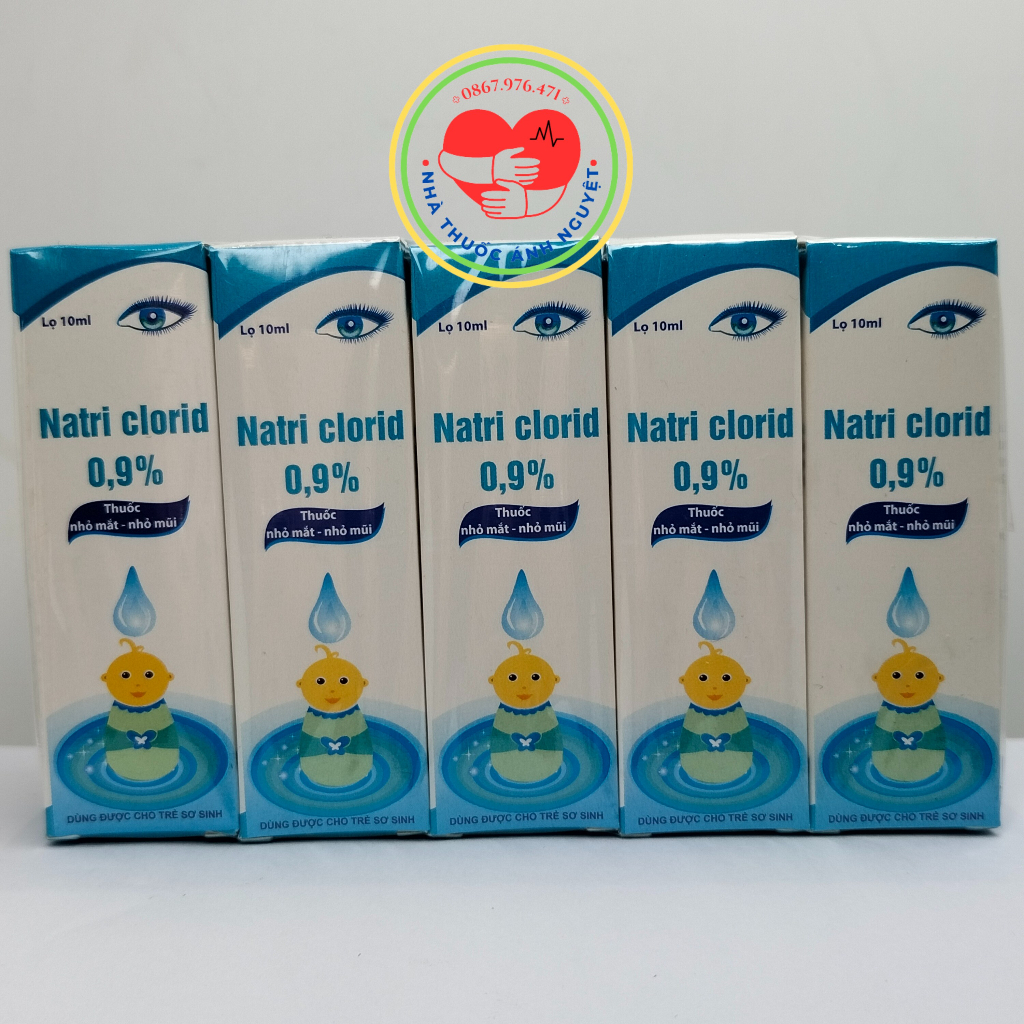 Lốc 10 lọ Natri clorid 0,9% Nam Hà 10ml
