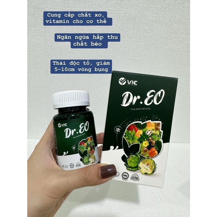 Giảm mỡ bụng - VIEN SƠ DR.EO - Viên thải mỡ detox sâm đỏ chính hãng