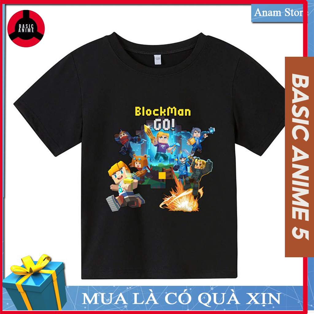 Áo thun hình Blockman Go cực chất giá rẻ mẫu HOT bán chạy