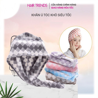 [Loại dày] Khăn quấn ủ tóc,lau khô tóc siêu tốc,khăn gội đầu siêu thấm nước