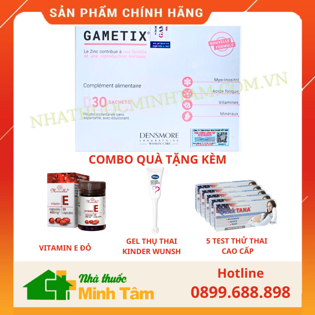 Gametix F  dành cho nữ giới vô sinh, hiếm muộn, buồng trứng đa nang