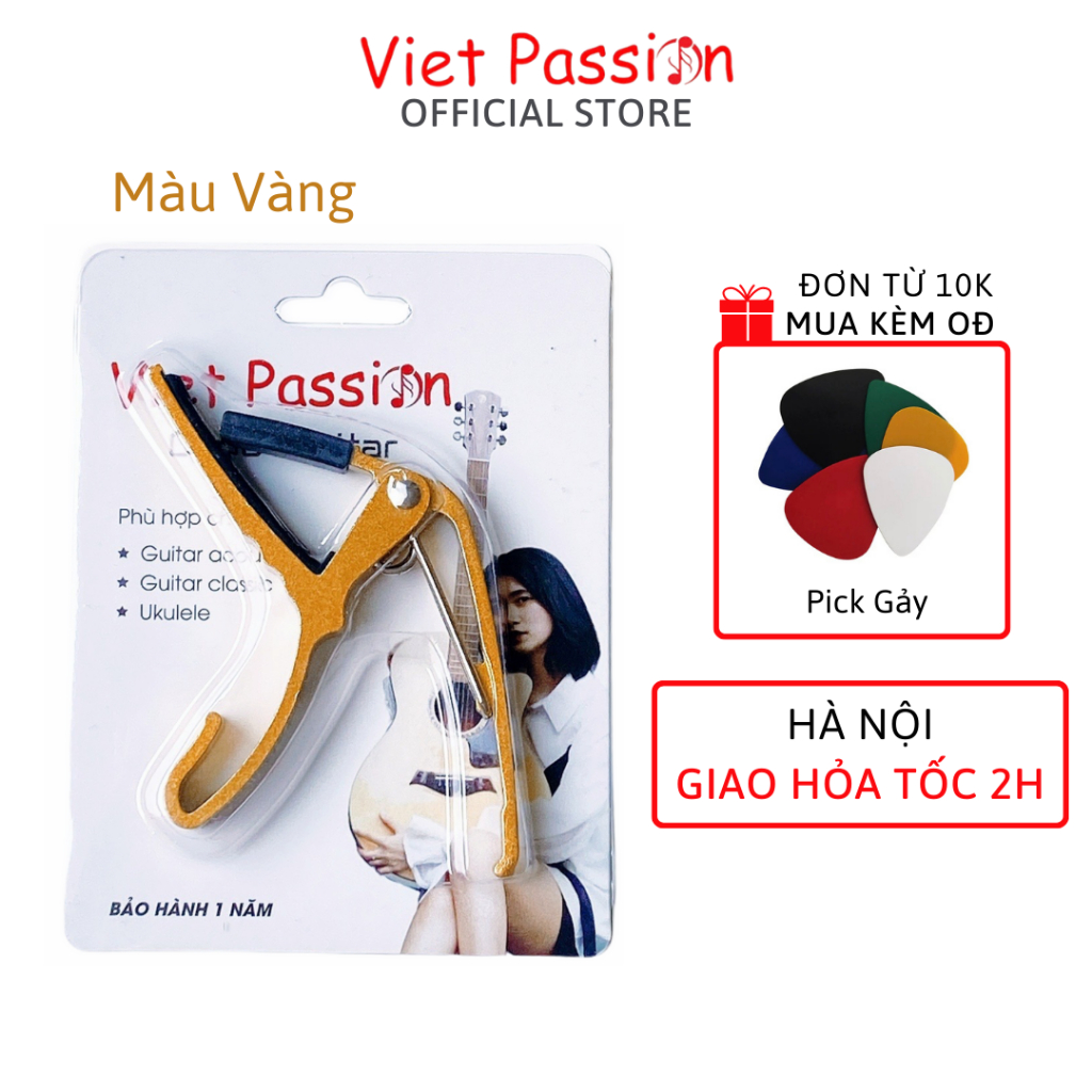 Kẹp capo cho đàn ukulele soprano 21inch concer 23inch tenor 26inch bằng kim loại kẹp tăng tông hạ tông VietPassion HCM