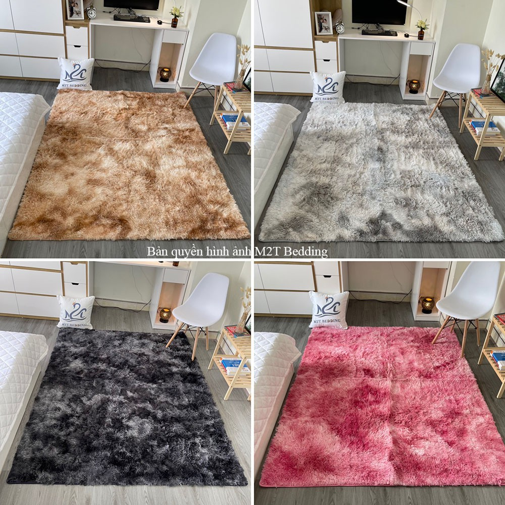 Thảm lông trải sàn M2T Bedding mềm mượt - thảm decor trang trí phòng đủ size