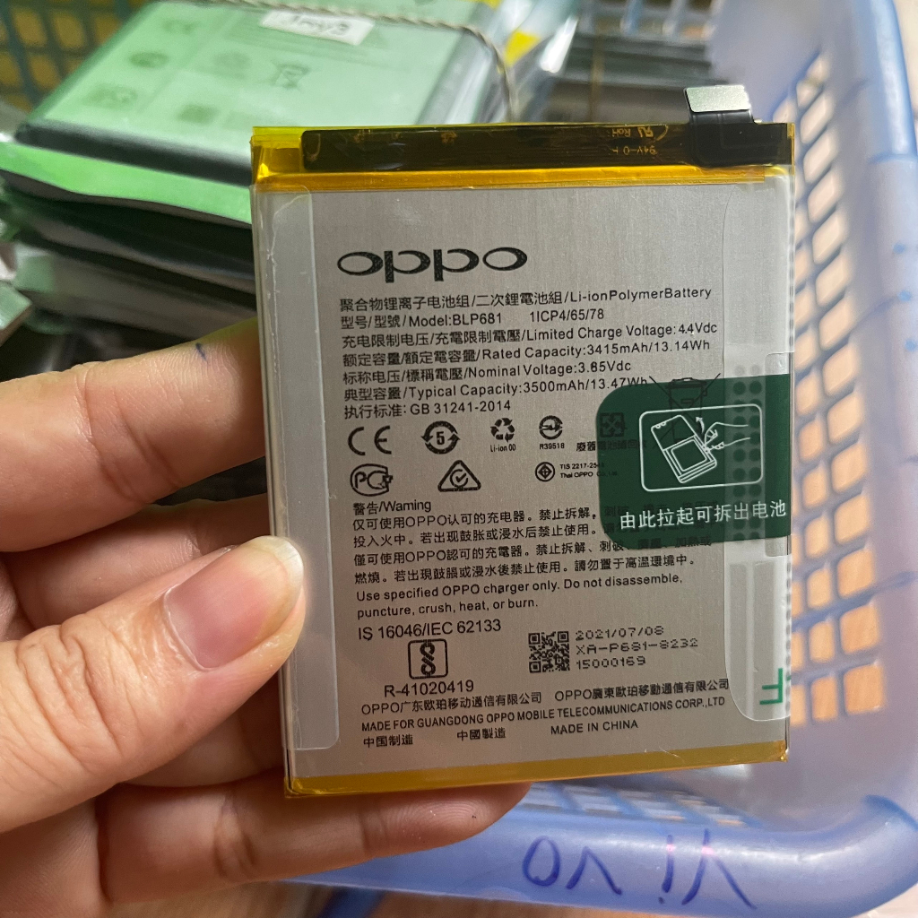 Pin điện thoại oppo f9 mã CLP681 zin